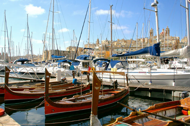 Taxi Boats and sail boats Vittoriosa Malta